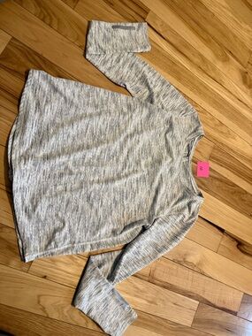 Light Gray Marled Women's Long Sleeve Top